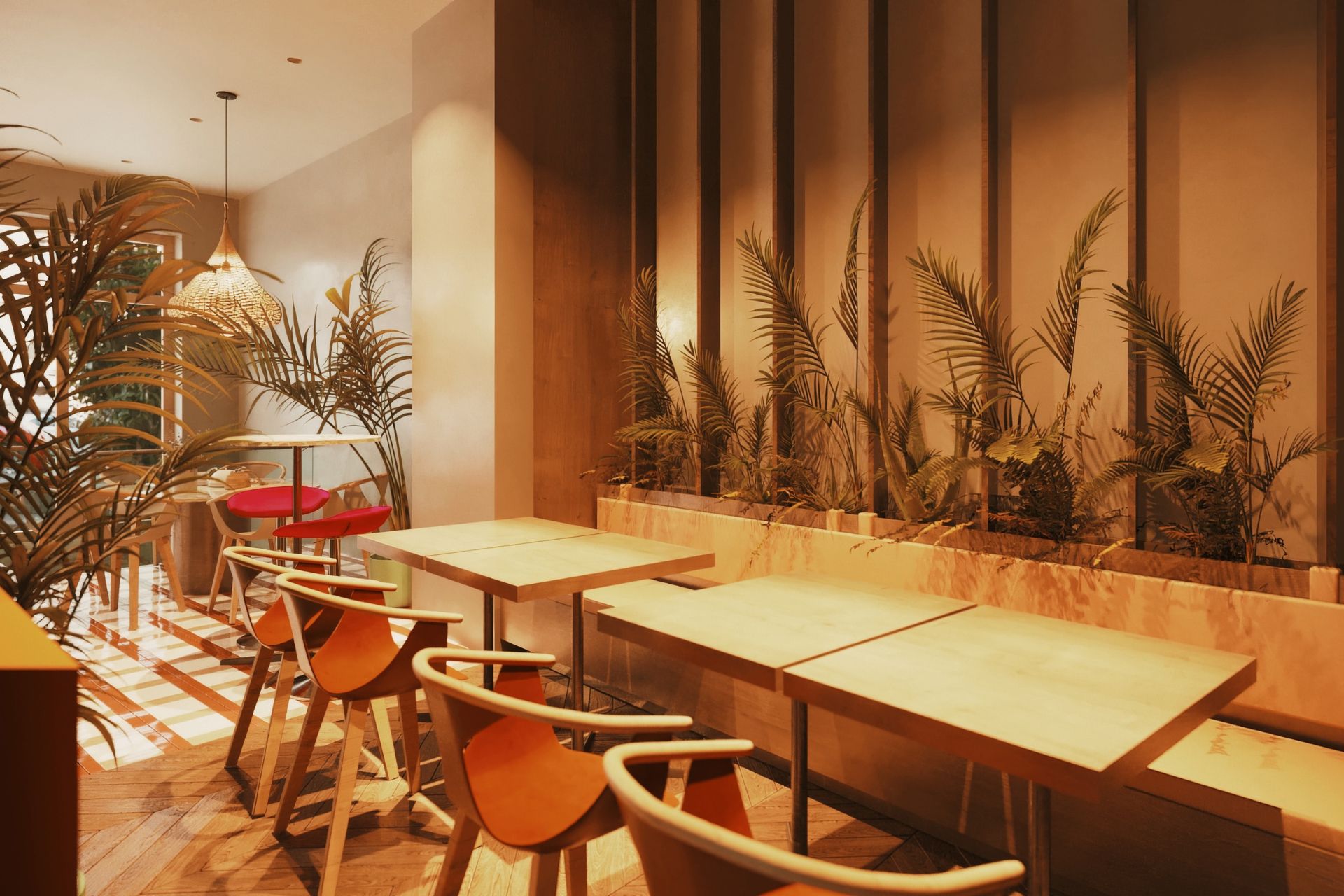 Tropical bruch restaurant