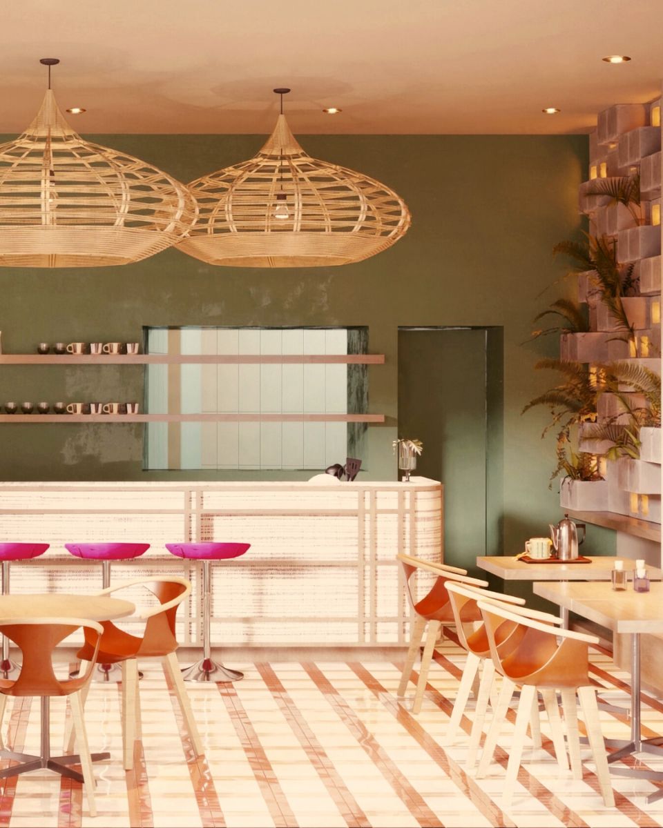 Tropical bruch restaurant